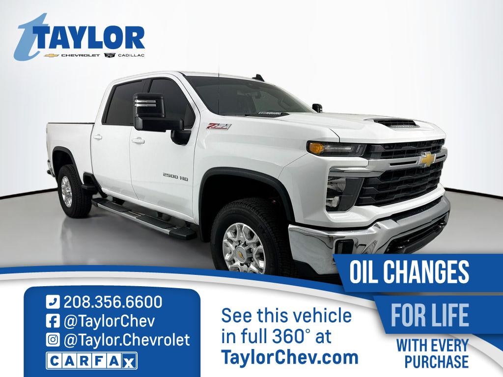 2025 Chevrolet Silverado 2500 HD LT in Summit White — front three-quarter view