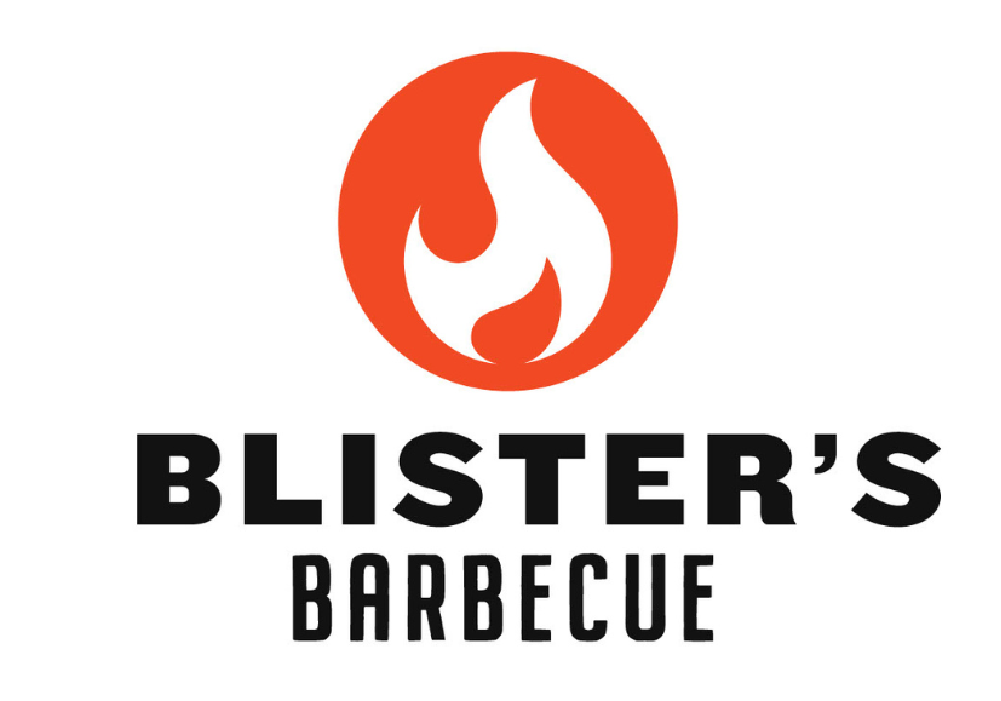 logo for Blisters BBQ in Rexburg Idaho